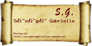 Sóvágó Gabriella névjegykártya