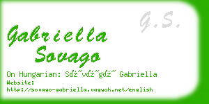 gabriella sovago business card